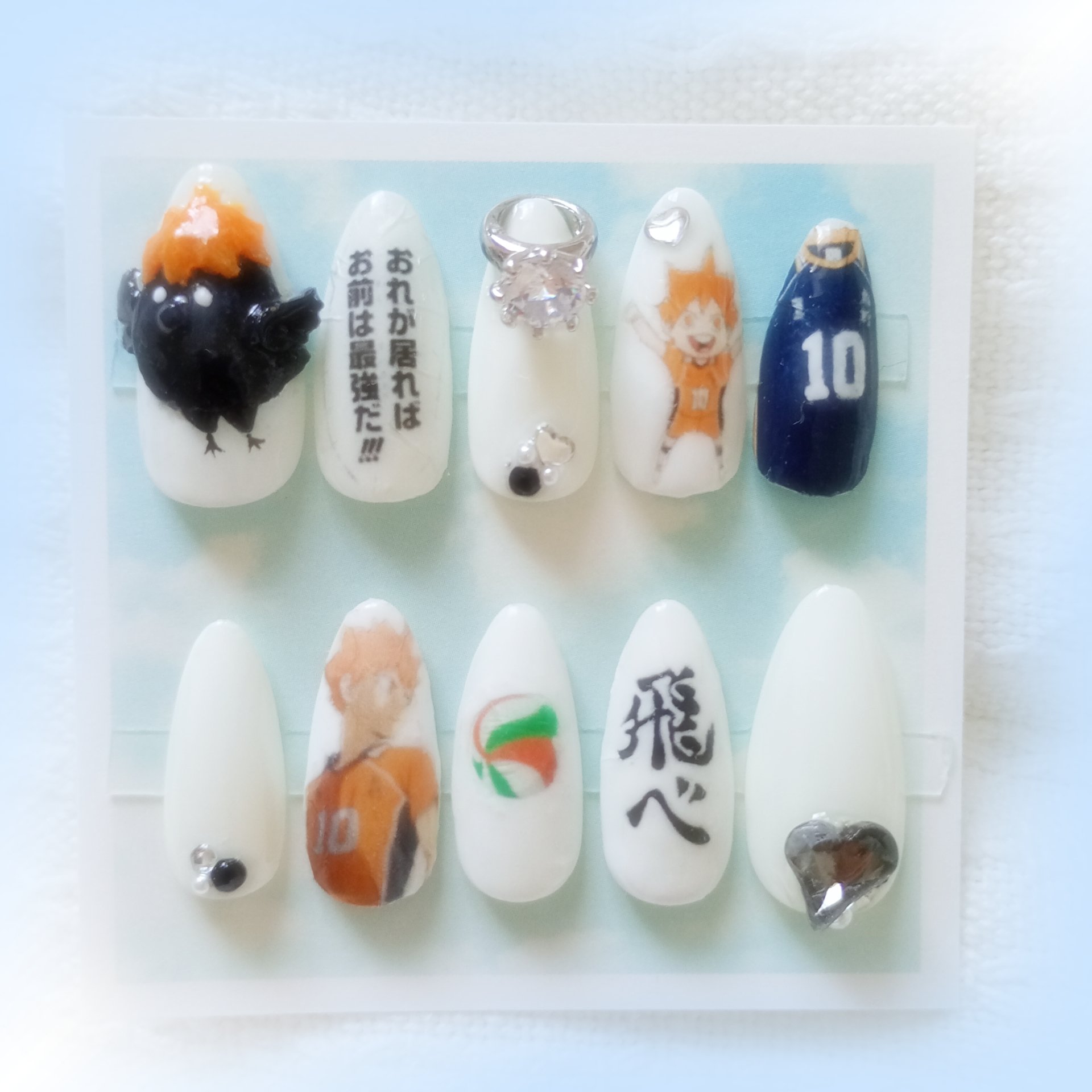 ネイルチップオーダー　未歩様 boy next door🚪🩵 ネイルチップオーダー受付中です💭 オーダー