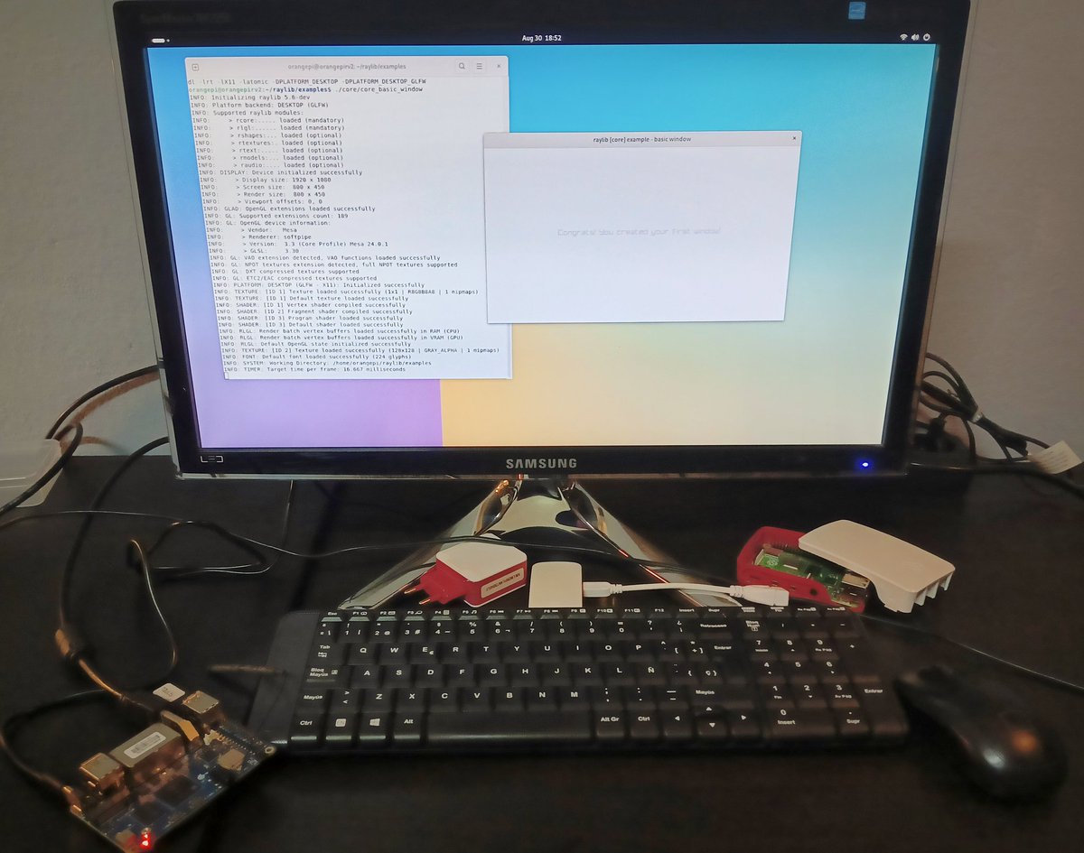raylib running on one of the few RISC-V powered computers in the market, the Orange Pi RV2! 🤯

The future is now! 🚀