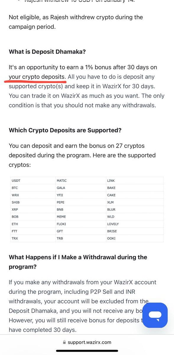 Oct 2024 I said: “Your crypto withdrawals” means users hold full rights to tokens, not just USD/USDT value. #WazirX indirectly staked user funds by offering 30day bonus—violating its own agreement that it doesn’t use funds for staking/lending. Needs investigation
<a href="/IncomeTaxIndia/">Income Tax India</a>