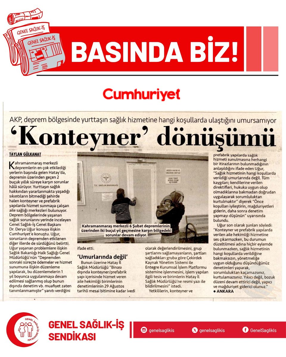 genelsaglikis's tweet photo. https://t.co/XbQPP0neHb

@cumhuriyetgzt 
@gulkanattaylan https://t.co/BFT6TK1JDJ