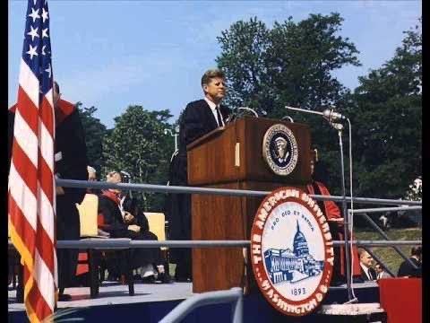 Perhaps the most pivotal Presidential speech in the past 70 years, delivered at my Alma Mater just a few month after I was born. 

#PeaceSpeech #JFK #AU #AmericanUniversity #publicspeaking 

youtu.be/0fkKnfk4k40?si…