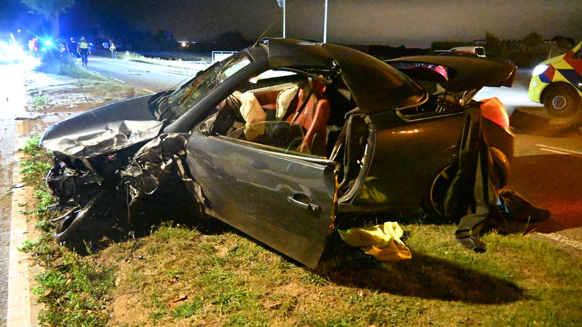 Enorme ravage bij ongeval op de N512