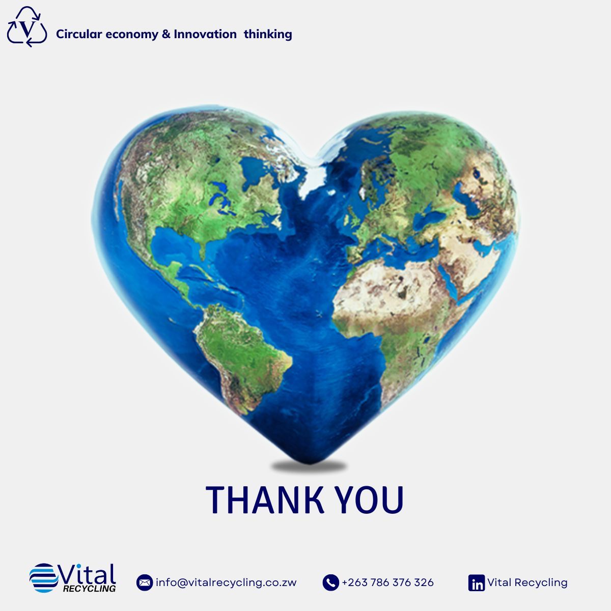 To everyone who stood by us throughout August; thank you! Your support, encouragement, and trust have carried us through another impactful month. Here's to growing together &amp; making September even greater! #ThankYou #VitalRecycling #HelloSeptember #recyclingzw #circulareconomyzw