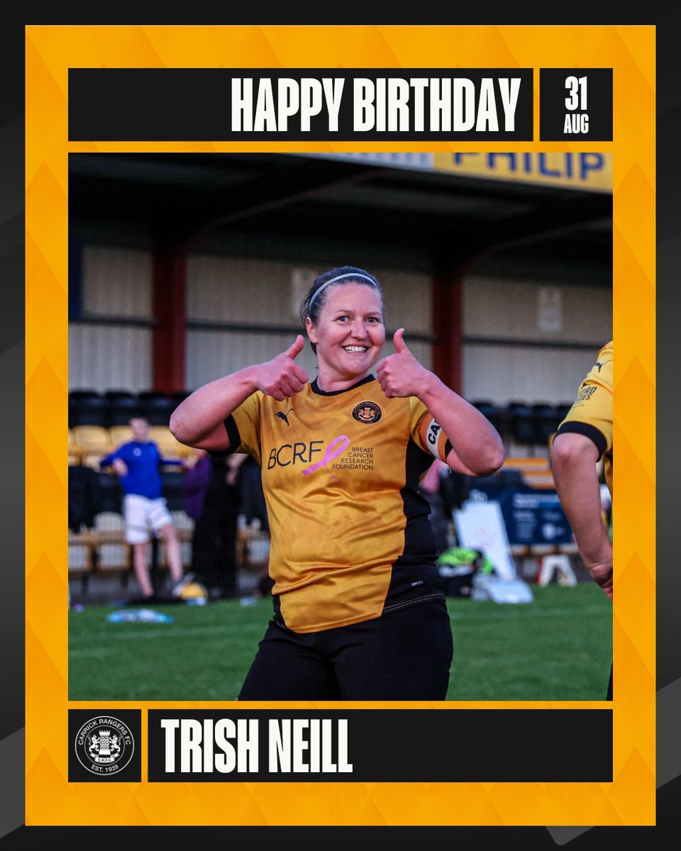 Happy Birthday to our #️⃣4️⃣ &amp; Club Captain, Trish Neill! 🎂🎈

Have a good one, Trish 🥳