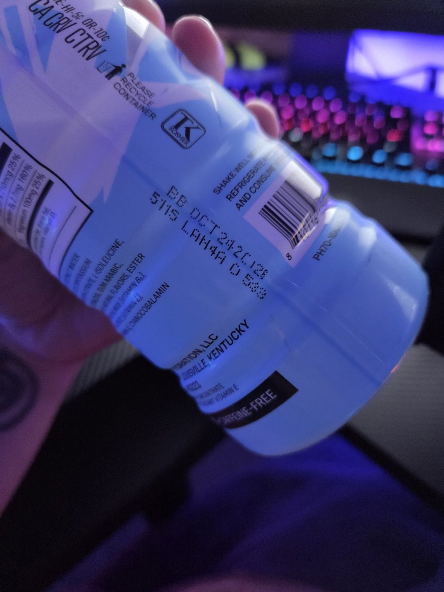 Kmidet (@kmidet) on Twitter photo So, I love Prime...anyone who knows me knows I drink it a lot and always have it in my fridge. I bought a new flavor today...was drinking it and literally drank something slimey...so I decided to look at the date on the bottle...BB Oct 2024. Disgusting! I'm done. <a href="/PrimeHydrate/">DrinkPrime</a> So, I love Prime...anyone who knows me knows I drink it a lot and always have it in my fridge. I bought a new flavor today...was drinking it and literally drank something slimey...so I decided to look at the date on the bottle...BB Oct 2024. Disgusting! I'm done. <a href="/PrimeHydrate/">DrinkPrime</a>
