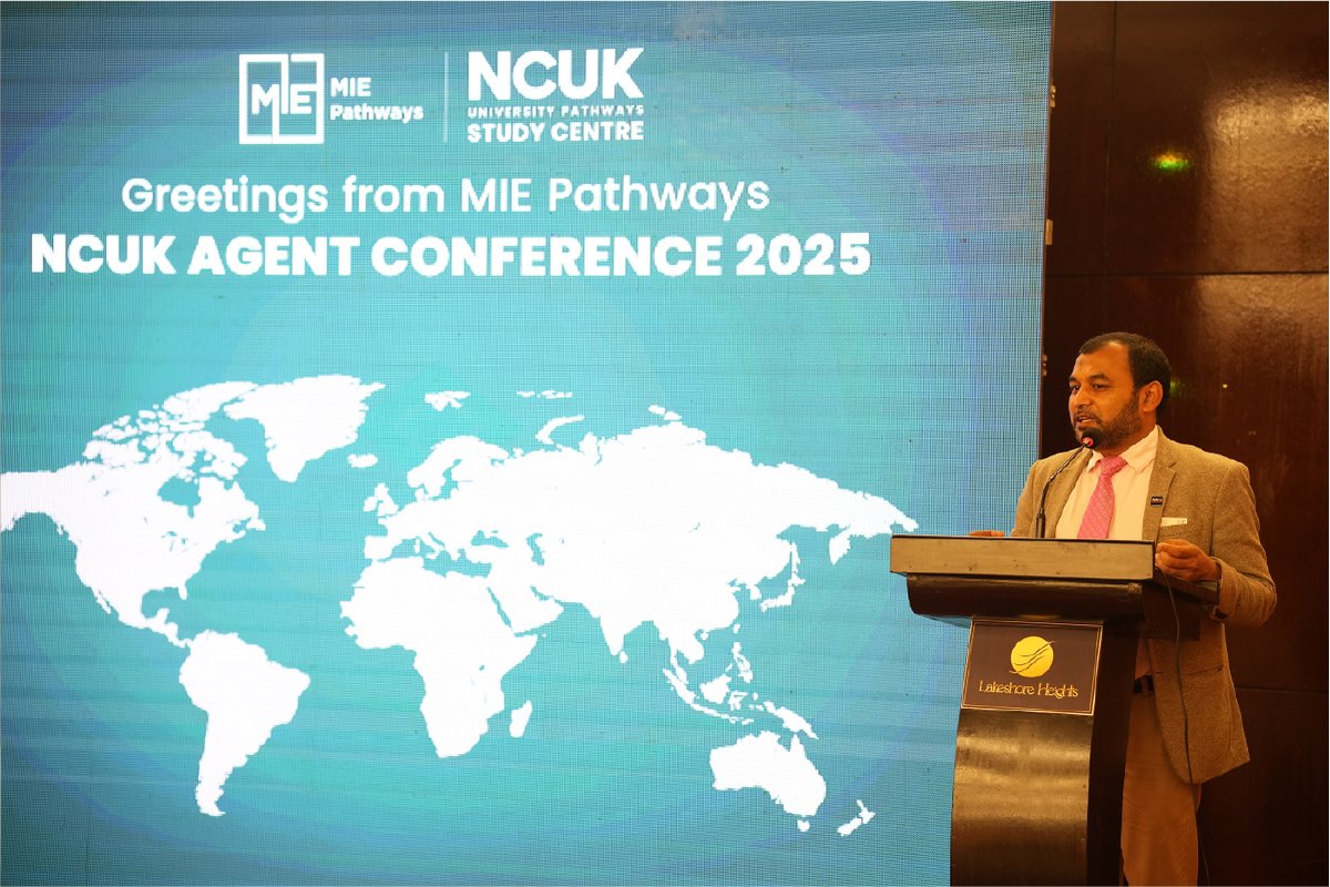 MiePathways's tweet image. 𝐍𝐂𝐔𝐊 𝐀𝐠𝐞𝐧𝐭 𝐂𝐨𝐧𝐟𝐞𝐫𝐞𝐧𝐜𝐞 𝟐𝟎𝟐𝟓 brought together our partners &amp;amp; agents to empower global education. 
Grateful for your support in guiding Bangladeshi students abroad!

#NCUK2025 #GlobalEducation #PathwayProgrammes #NCUKBangladesh