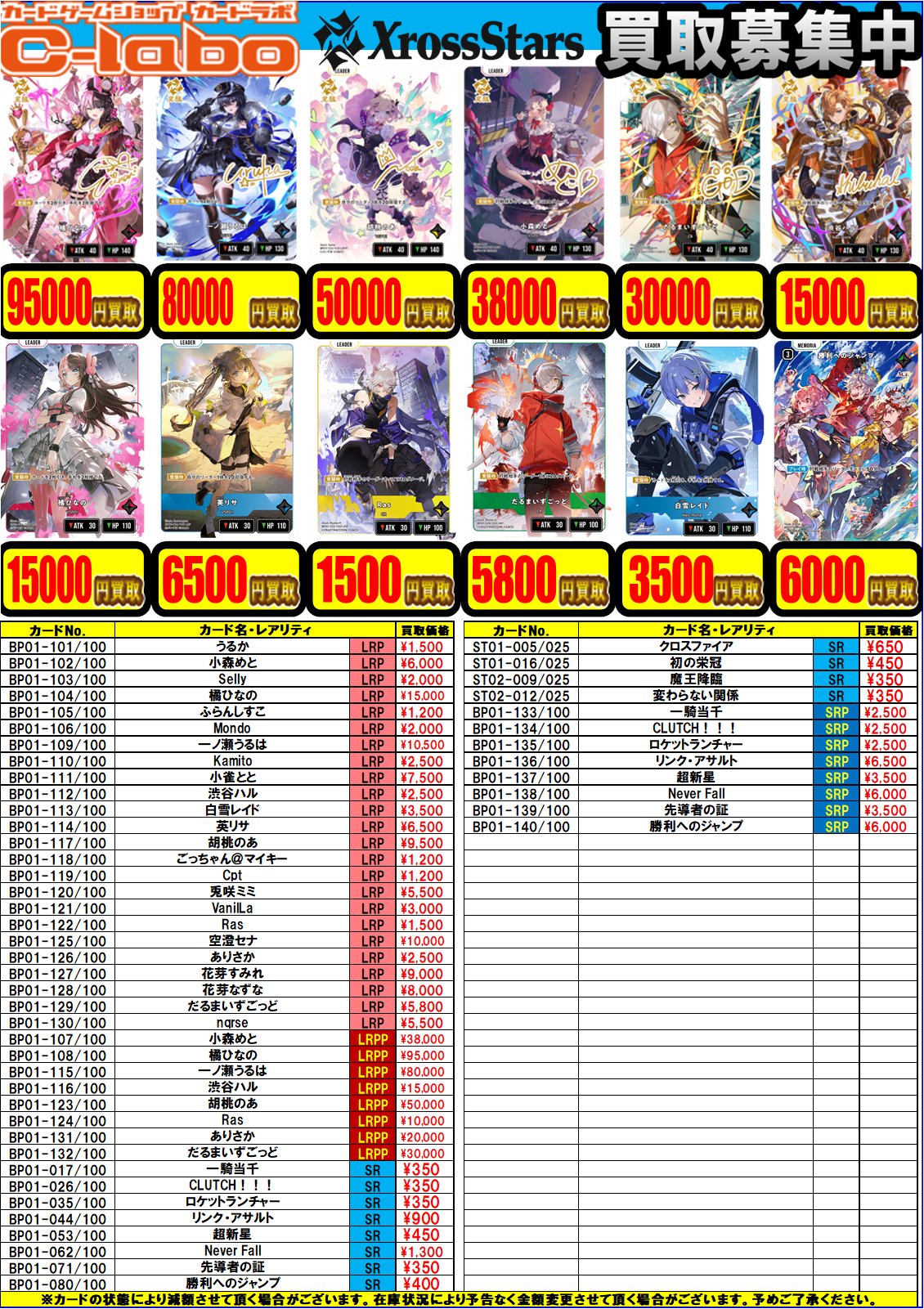 クロスタLRP＋SRP＋おまけ