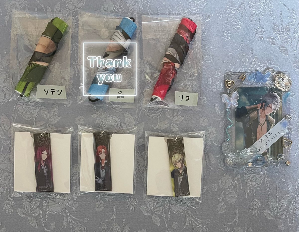 【交換】 ブラスタ ブラパ BLACKPARTY ガーランド アクリルキーリング アクキー

譲：ガーランド▶︎ ソテツ リコ
　　アクキー▶︎ マイカ メノウ ヒナタ

求：銀星

郵送のみ

検索からでも気軽にお声がけください🌼