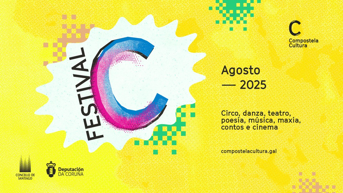 <a href="/DACCultura/">Cultura Depu. Coruña</a> <a href="/PazodeRaxoi/">Concello de Santiago</a> <a href="/MiriamFLouzao/">Míriam Louzao</a> <a href="/culturagob/">Ministerio de Cultura</a> <a href="/yllanaoficial/">Producciones Yllana - Oficial</a> 💛 Grazas por acompañarnos un ano máis e facelo tan especial. Ata o vindeiro #FestivalC!

📸 <a href="/Pixelinphoto/">Pixelin Photo</a> e <a href="/CCultura/">Compostela Cultura</a>

🏷️ O Festival C é unha iniciativa de <a href="/PazodeRaxoi/">Concello de Santiago</a> · <a href="/CCultura/">Compostela Cultura</a> co apoio de <a href="/DACCultura/">Cultura Depu. Coruña</a> e de programas como #Apego ou #DanzaaEscena do #INAEM (<a href="/culturagob/">Ministerio de Cultura</a>)