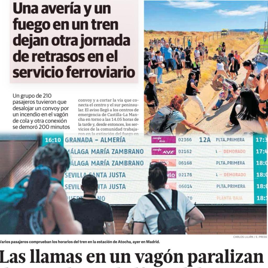 PP Granada (@ppgranada) on Twitter photo ❌La misma historia❌
🚄En plena operación retorno, el caos ferroviario vuelve a afectar este fin de semana a Granada
🗣️ <a href="/1JorgeSaavedra/">Jorge Saavedra</a> exige al Gobierno de Sánchez soluciones inmediatas
⁉️ ¿Qué más tiene que pasar?
➕info shre.ink/tclO ❌La misma historia❌
🚄En plena operación retorno, el caos ferroviario vuelve a afectar este fin de semana a Granada
🗣️ <a href="/1JorgeSaavedra/">Jorge Saavedra</a> exige al Gobierno de Sánchez soluciones inmediatas
⁉️ ¿Qué más tiene que pasar?
➕info shre.ink/tclO