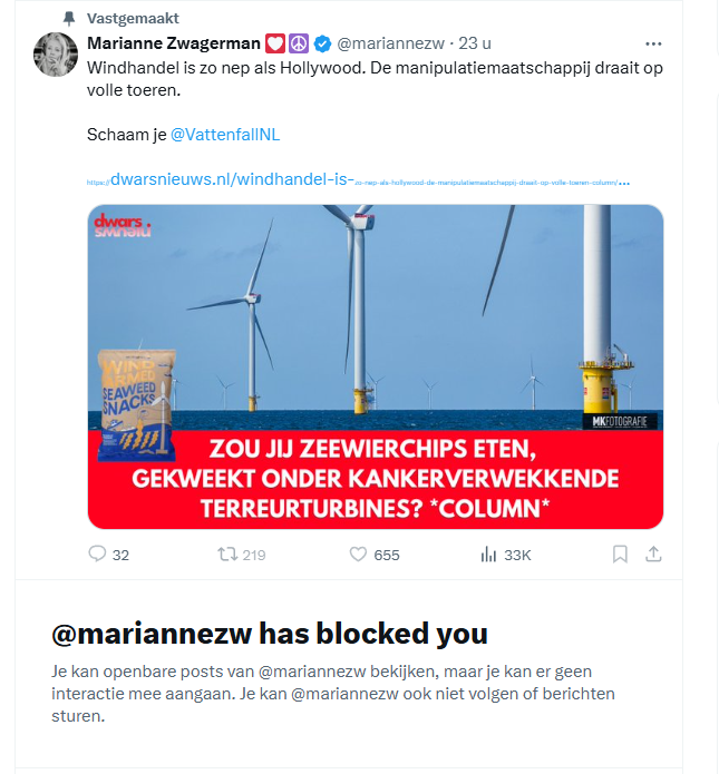 Windstroom is de goedkoopste EU stroom, alles inbegrepen

(En ca. 4x tot 6x goedkoper per kWh dan een nieuwe kerncentrale bouwen in NL, alles inbegrepen)

Digibete emo-wappies die nog geen penlite batterij van een 380 kV verbinding kunnen begrijpen:

Oh ja?? Oh ja??!!    BLOCK!!