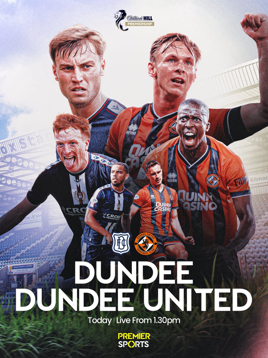 It's derby day in Dundee! 💥

Join us on Premier Sports 1 at 1.30pm for live coverage of Dundee vs Dundee United 📺