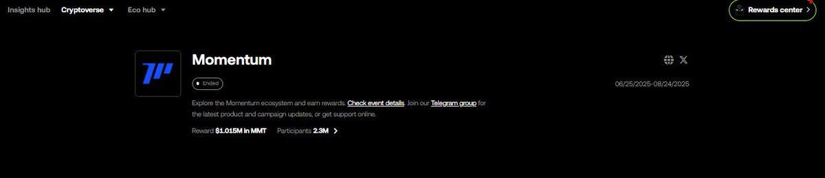 Fosky68's tweet image. El evento de #Criptopedia de #OKX finalizó la semana pasada.

🌀Si no lo recuerdas, @MMTFinance repartirá $1.015M en MMT.

🌀 No confundas este evento con el que tenemos dentro de #Momentum con sus Liquidity Pools.

🌀 También debes saber que el evento de las LP acaba el 22 de…