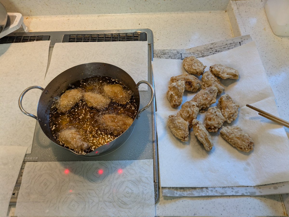 揚げ物完成🫡
