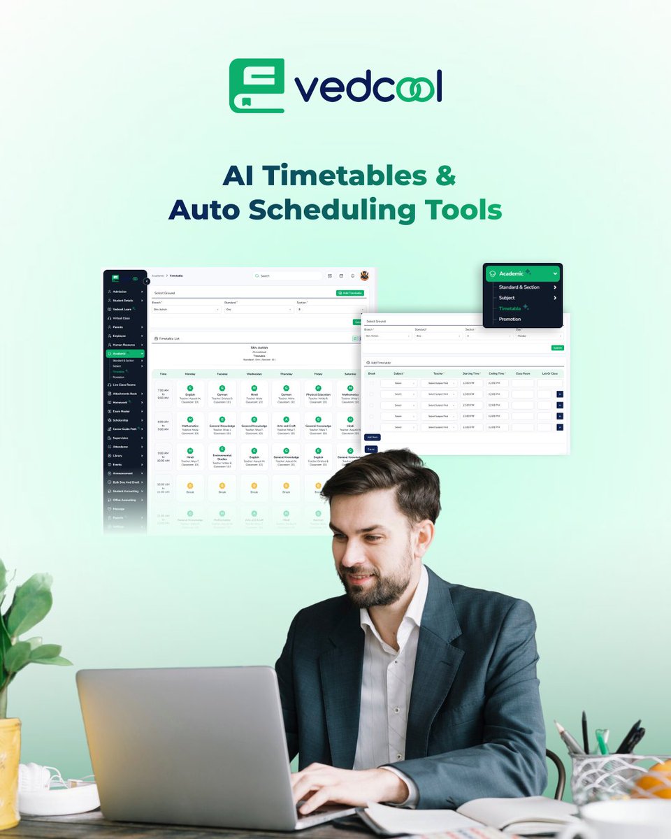 vedcoolai's tweet image. Smarter Schools Start Here

Vedcool’s AI tools make school management easier from auto-scheduling to smart dashboards.

Make faster decisions, reduce manual work, and focus more on meaningful learning.

#VedcoolAI #AIInEducation #SmartSchoolTools #SchoolAutomation
