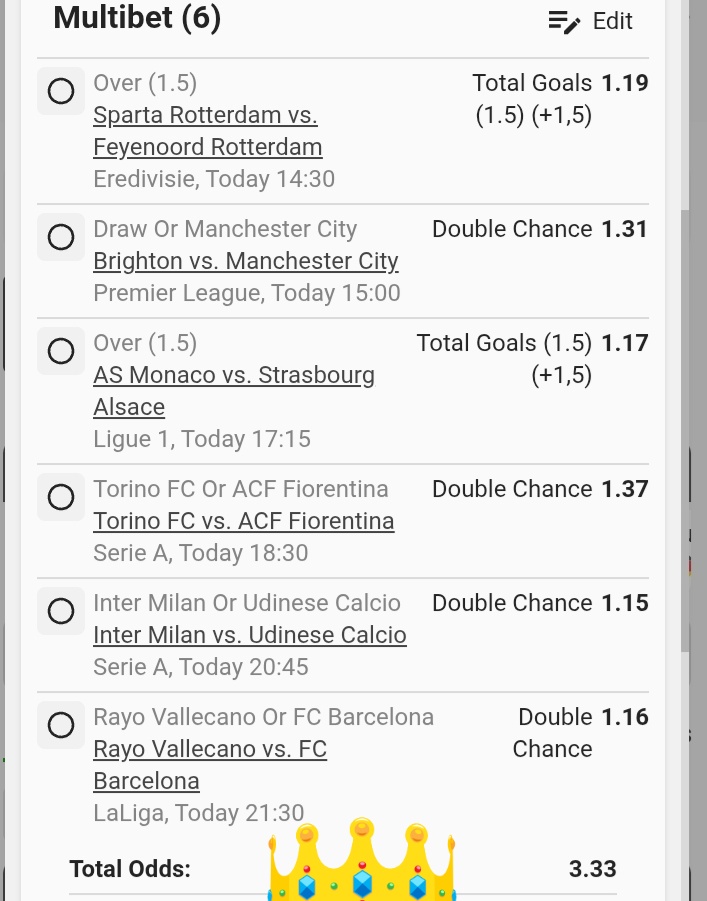 Lonewolf12309's tweet photo. The secrecy โฝโฝโฝ
#soccer โฝโฝโฝ
Small odds but profit everyday ๐ค
Betting is a skill ๐ฒ
๐ฅA mixture of double chance & over 1.5 goals๐ฅ
#betway
#Kamompphela
#Blockchains
#JoshKing
#Bayern
#Vodacom
Odds 3.3
Code BWE4830D1
Bet responsibly ๐จ https://t.co/z6Cy8wAhk5 https://t.co/PBYnmUGu0o