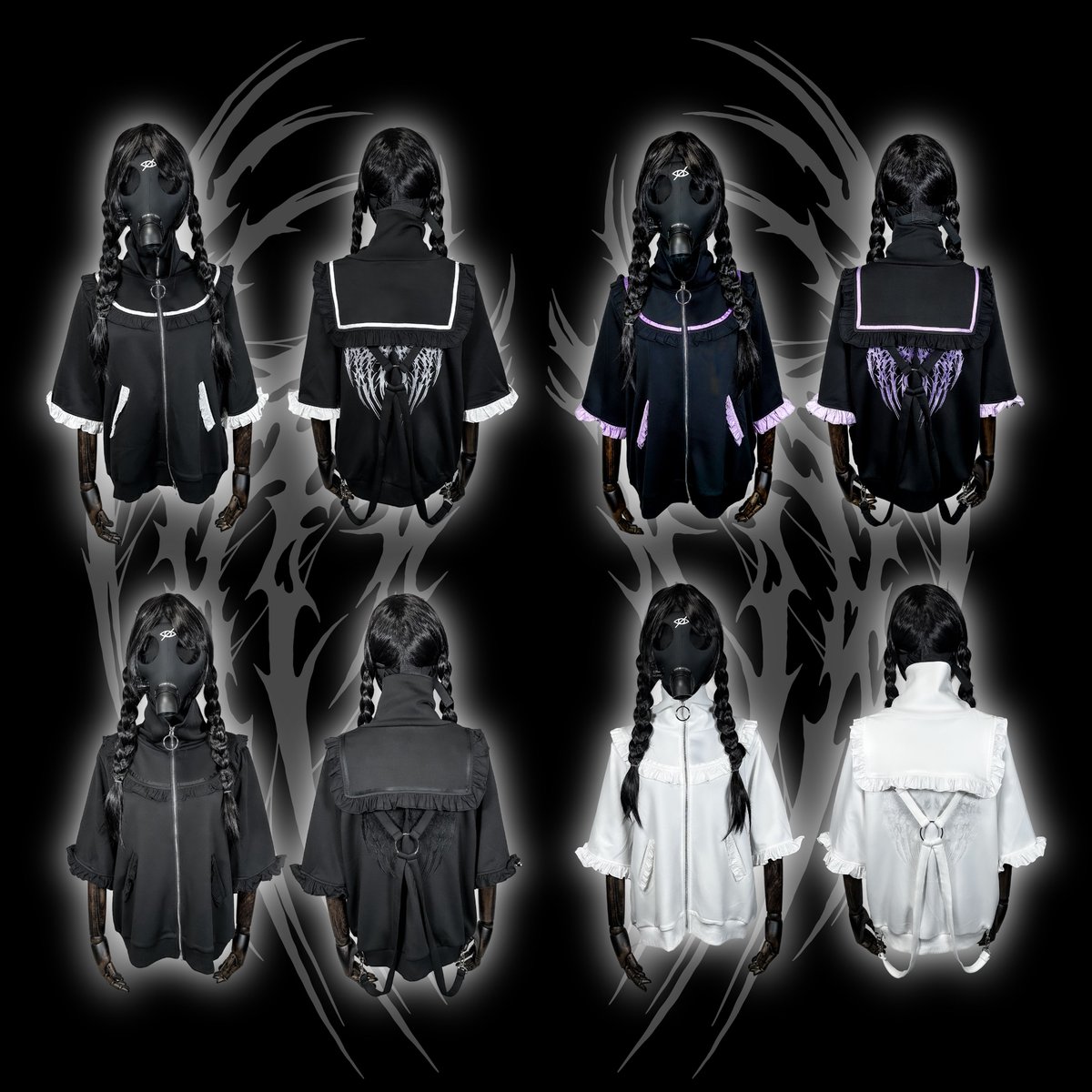 キューティフラッシュ 仮装 コスプレ 刺繍 V系 ロック 人気 美ライン 撮影会 次元電台 ブラックロックシューター コスプレ衣装 ウィッグ追加