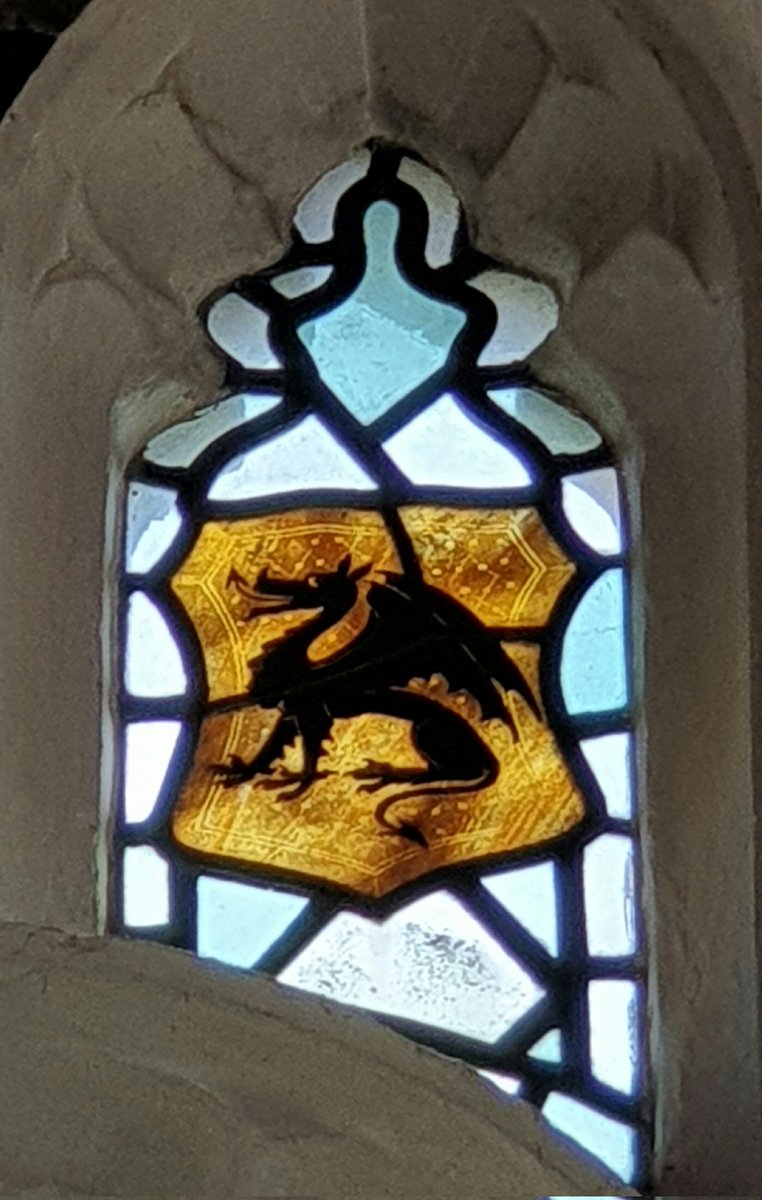 A spirited dragon from Thaxted for #stainedglassSunday especially for <a href="/PosyHill1/">Posy Hill</a> 
<a href="/Pericles494BC/"> Pericles' Tripod</a>