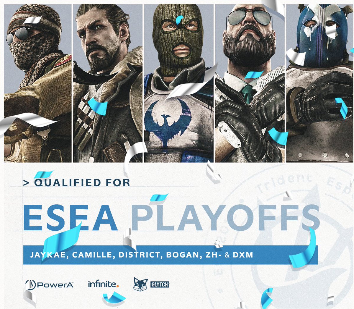 TridentEsports's tweet image. #QUALIFIED 

Massive congratulations to our #TridentCS team for qualifying for @ESEA Open Playoffs commencing next week.
I&apos;m very proud of the team for putting in the work and seeing the results.

#MakingWaves🌊