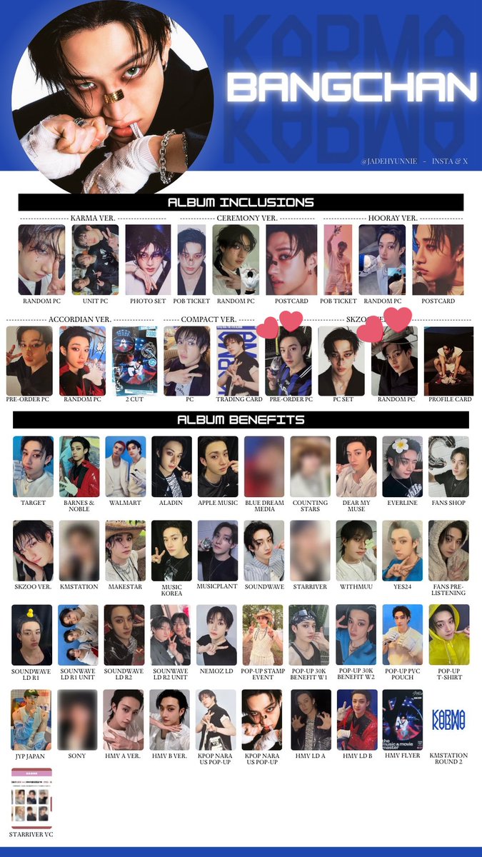 wtt skz ph

Stray kids KARMA skzoo version
Have:
POB : IN
RPC : Seungmin
Skzoo Profile card : Foxyin 

Want:
Bangchan/wolfchan counterpart