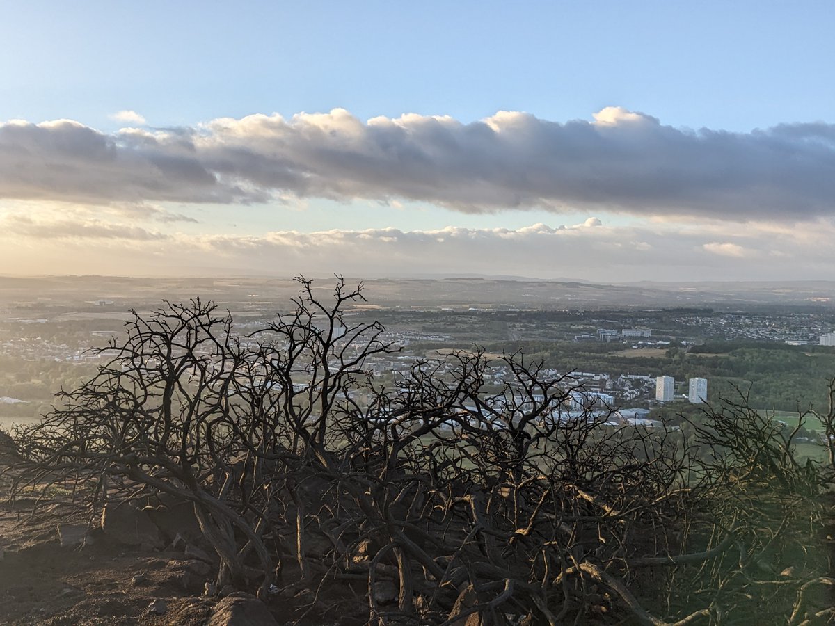 Sad to see the damage left by the fire on #ArthursSeat #HolyroodPark  There is still a strong smell of burning in the air.
