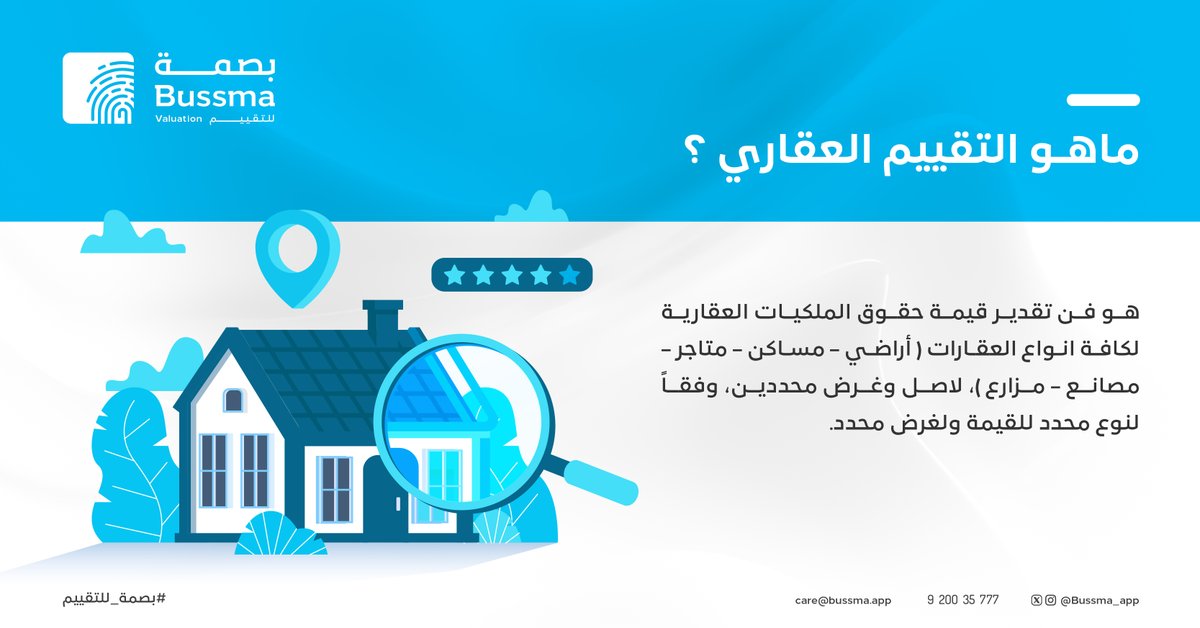 ماهو التقييم العقاري؟
#بصمة_للتقييم
