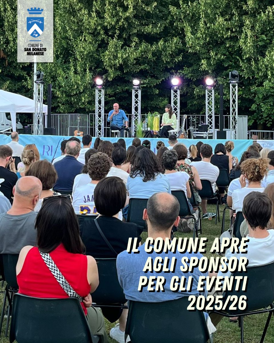 🦟 | SPONSOR

Il Comune apre agli #sponsor per gli #eventi 2025-26.

⬇️ Info:
comune.sandonatomilanese.mi.it/novita/comunic…