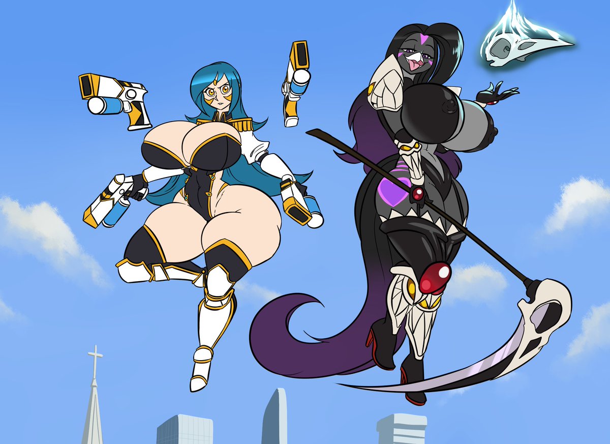 Berretta and Shuza.
The two main heroes of Fireball Part 2: HoneyCat Blues.

Art by <a href="/TheKaboozle/">Kaboozle</a>