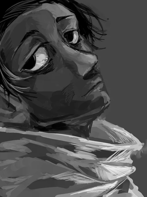 怖い顔のオッコツ、いっぱい描いてた