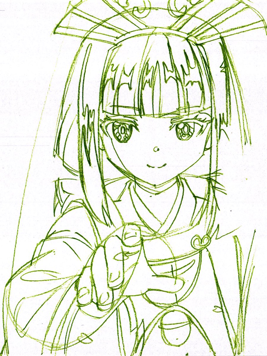 少年ジャンプ連載中「逃げ上手の若君」の「雫」を模写してみました！ #今月描いた絵を晒そう #逃げ若本誌 #逃げ上手の若君