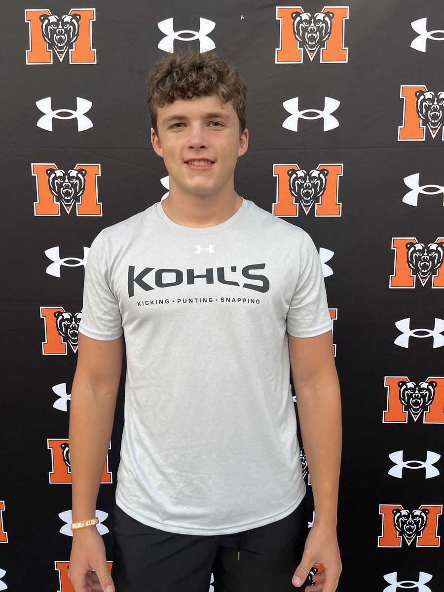 William Bowers (@williambowers25) on Twitter photo Great first day of College football on a visit with <a href="/MercerFootball/">Mercer Football</a>. Thank you to Coach <a href="/CoachMattUlrich/">Coach-Matt Ulrich</a> <a href="/CoachJones_25/">Fred Jones</a> and <a href="/coach_mjacobs/">Mike Jacobs</a> for the invite! Had a great time on my first visit since being named a 5-star kicker!
#GoBears #Recruit2027
<a href="/JamesWilhoit25/">James Wilhoit</a> <a href="/ShawnWitten3/">Shawn Witten</a> Great first day of College football on a visit with <a href="/MercerFootball/">Mercer Football</a>. Thank you to Coach <a href="/CoachMattUlrich/">Coach-Matt Ulrich</a> <a href="/CoachJones_25/">Fred Jones</a> and <a href="/coach_mjacobs/">Mike Jacobs</a> for the invite! Had a great time on my first visit since being named a 5-star kicker!
#GoBears #Recruit2027
<a href="/JamesWilhoit25/">James Wilhoit</a> <a href="/ShawnWitten3/">Shawn Witten</a>