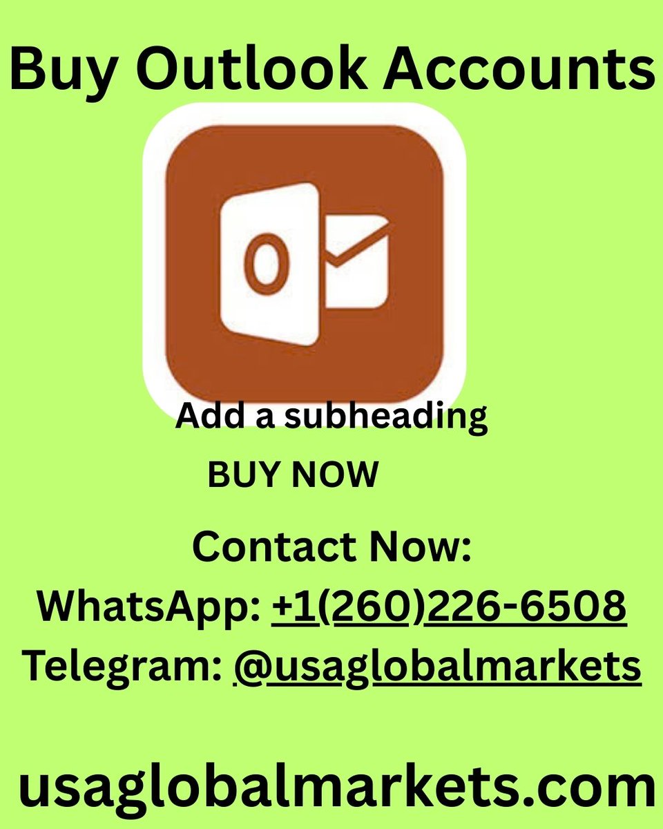AZemlac's tweet photo. Buy Outlook Accounts
Contact Now:
WhatsApp: +1(260)226-6508
Telegram: @usaglobalmarkets
https://t.co/81lXsiIml8
#BuyOutlookAccounts #Rodgers #McGregor #Lewis #Scales #Lammens #RANCEL #Lindelof #Marmoush #Ralston #QQLPASS #Barron #Rodri #Shin #BHAMCI #Lindelof https://t.co/Lk8tp16tol
