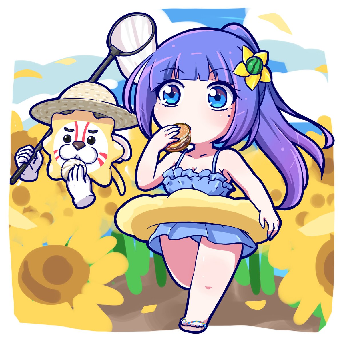 夏休みが始まる
#葵の絵