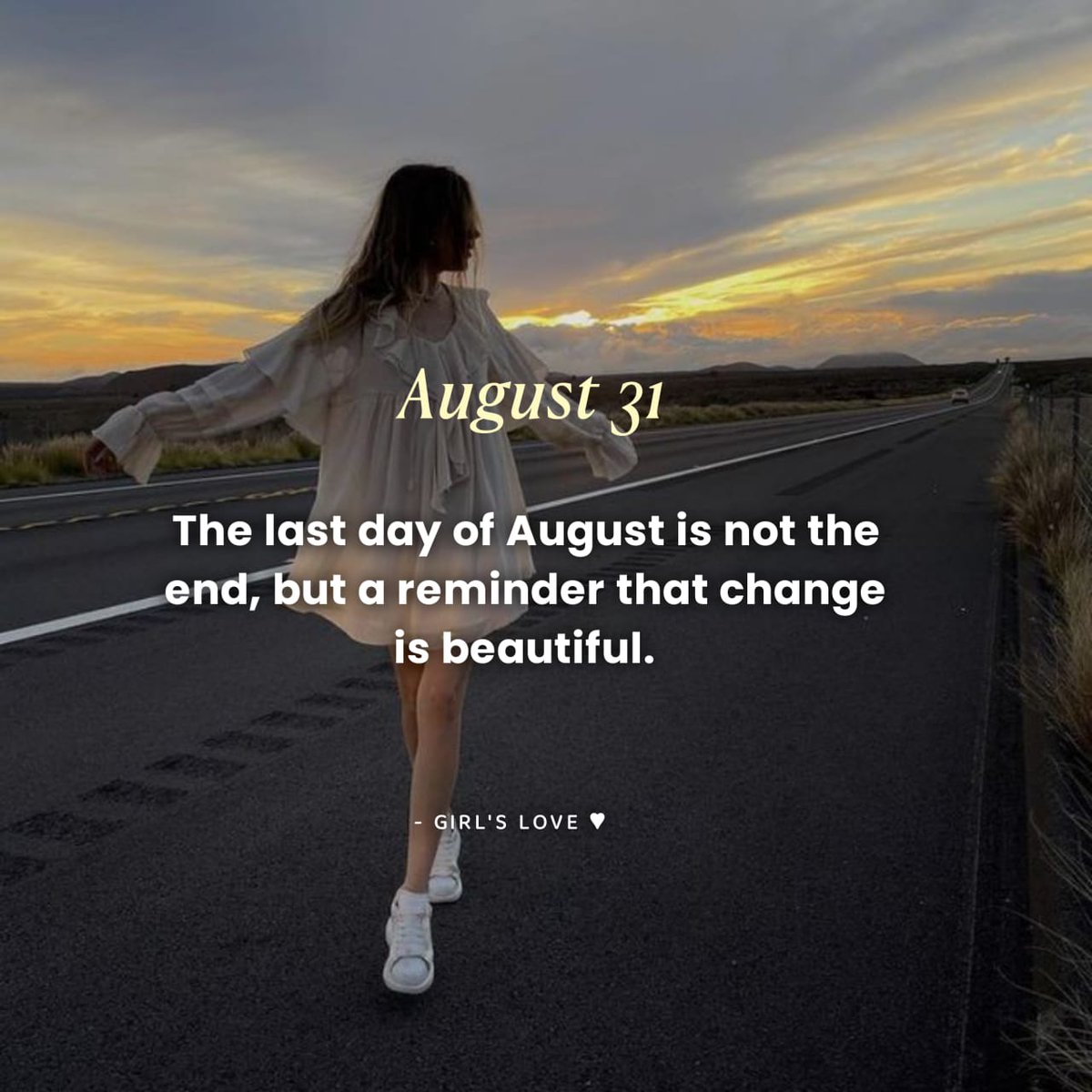 Today marks the last day of August-a gentle reminder of how quickly time moves..!!