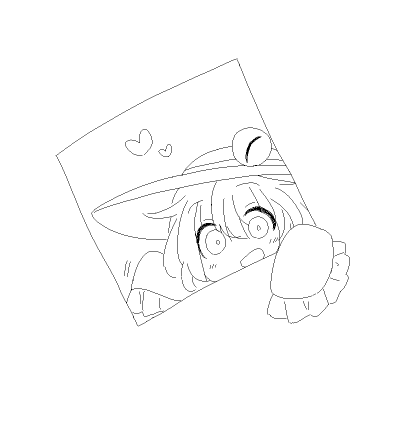 特に意味はないんだけど部分的に枠からはみ出てるのが好きってやつ