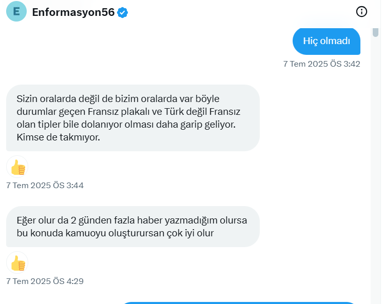 Malik Eşter'in Yaveri (@malikester_6224) on Twitter photo Enformasyon'dan 7 gündür haber alınamıyor, yakın çevresinin dahi attığı mesajlara dönmüyor. <a href="/enformasyon56/">Enformasyon56</a>
Arkadaşıyla konuşmasında kendisinden haber alınamazsa kendisinin başına bir iş gelmiş olabileceğini ve bunu gündem yapılmasını rica etmiş.
Son zamanlarda mahalle Enformasyon'dan 7 gündür haber alınamıyor, yakın çevresinin dahi attığı mesajlara dönmüyor. <a href="/enformasyon56/">Enformasyon56</a>
Arkadaşıyla konuşmasında kendisinden haber alınamazsa kendisinin başına bir iş gelmiş olabileceğini ve bunu gündem yapılmasını rica etmiş.
Son zamanlarda mahalle