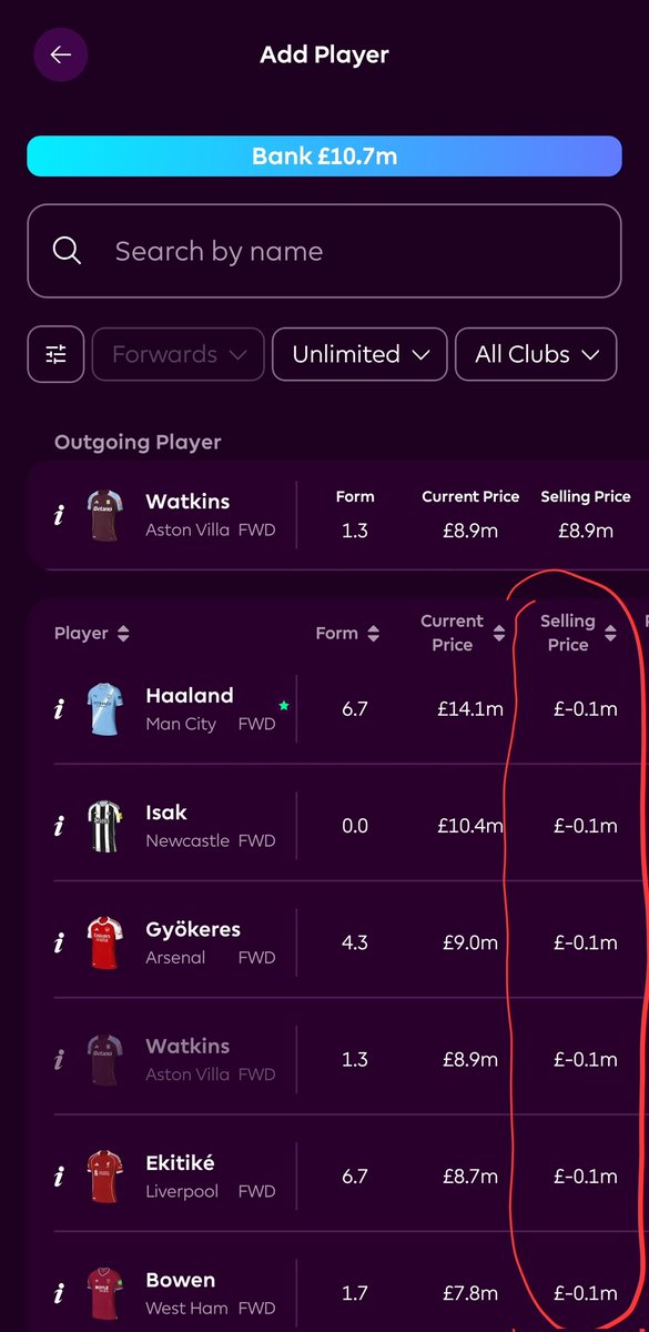 IanSmith316's tweet photo. @FPL_Harry This might have something to do with it... Might be an error with #FPL @OfficialFPL is this a systemic error within the game? https://t.co/fGkkaS4ObM