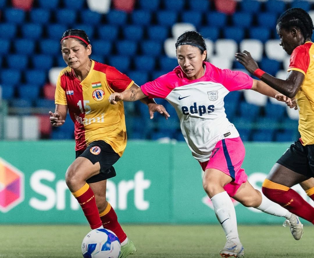 ebfchistory's tweet image. East Bengal Women has done it!

They have qualified for the Group Stages of the #AWCL 2025-26 season after becoming group champions in the Preliminary Group Round at Cambodia!

THE MOSHAL GIRLS MAKING THE COUNTRY PROUD ❤️🇮🇳

#EastBengalFC #MoshalGirls