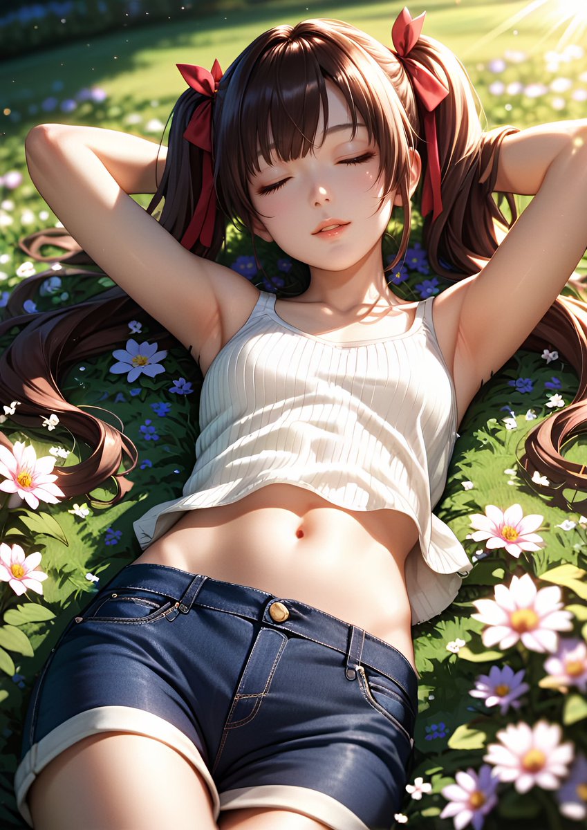 愛花（あいか）Aika

みんなはもう起きたのかな～😴
Is everyone already up? 😴

#AIart #AIGirls #DreamyArt #digitalart  
#AIイラスト #さくらアート工房