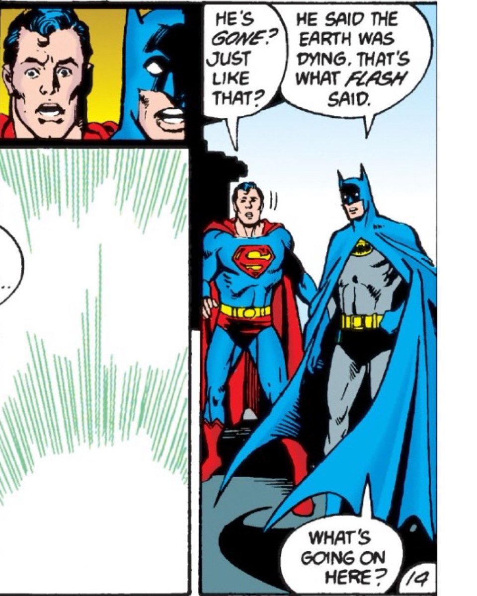 Pariah visits a very bewildered Worlds Finest team during Crisis on Infinite Earths #2 #themonitortapes #coie #crisisoninfiniteearths