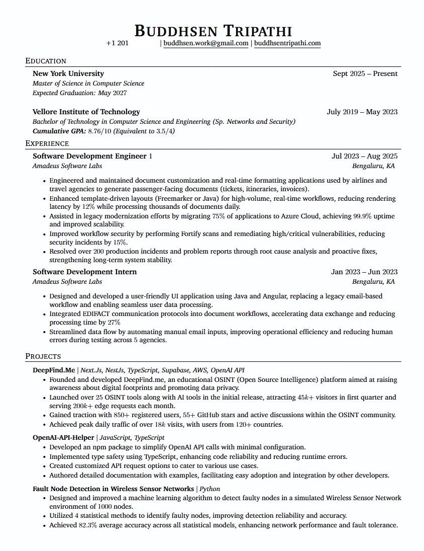 need some honest feedback on my resume, roast away and tell me what to fix.