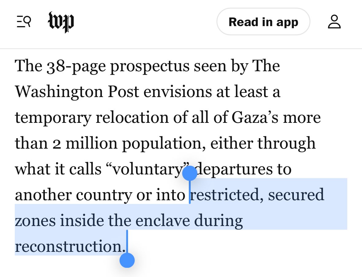 So a camp to concentrate the remaining population
