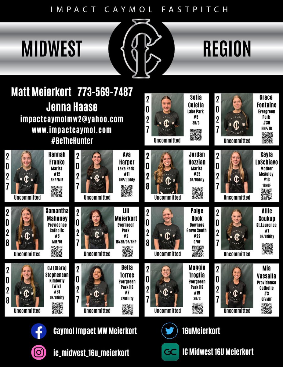 Kicked of the season yesterday with my girls going 2-0! Come check us out today at 1 and 3 at Trinity Christian College. #bethehunter <a href="/caymolmw1/">Impact Caymol Midwest</a> <a href="/16uMeierkort/">Impact Caymol Midwest 16U Meierkort</a> <a href="/SAUBeesSoftball/">St. Ambrose University Fighting Bees Softball</a> <a href="/tagupSoftball/">tagup</a> <a href="/SBRRetweets/">Softball Recruiting Reposts</a> <a href="/Softball_ONU/">Olivet Nazarene Softball</a>