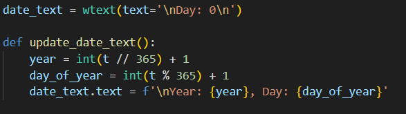 Binary_Ghost45's tweet photo. it tracks and displays the calendar of the simulation https://t.co/oAiVxbdUtn