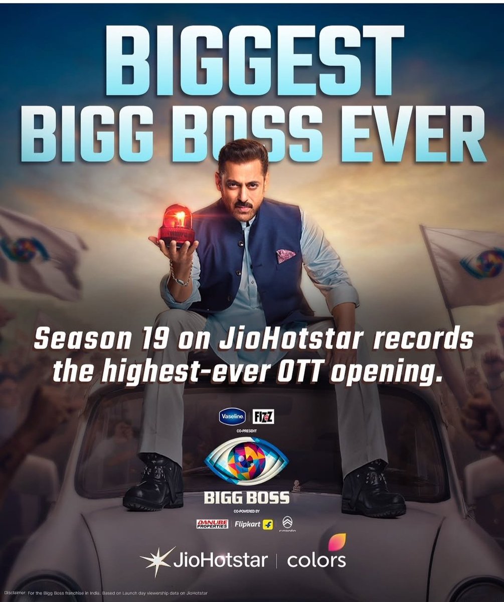 #BiggBoss19 Record breaking Viewership 💥🔥 Megastar #SalmanKhan💥🔥