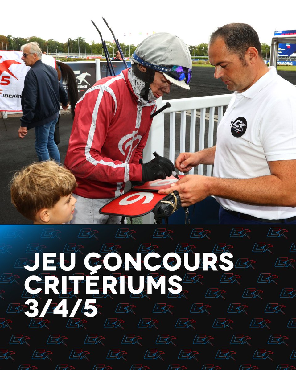 LeTrot's tweet photo. 🎁 Tentez de remporter la plaque dédicacée du Prix Jockey - Critérium 5 ans Q2 ! 

❤️ Follow @LeTrot
🔁 RT ce post

Tirage au sort le Vendredi 5 septembre !

#Criteriums345 #JeuConcours https://t.co/NThBZXHnVY