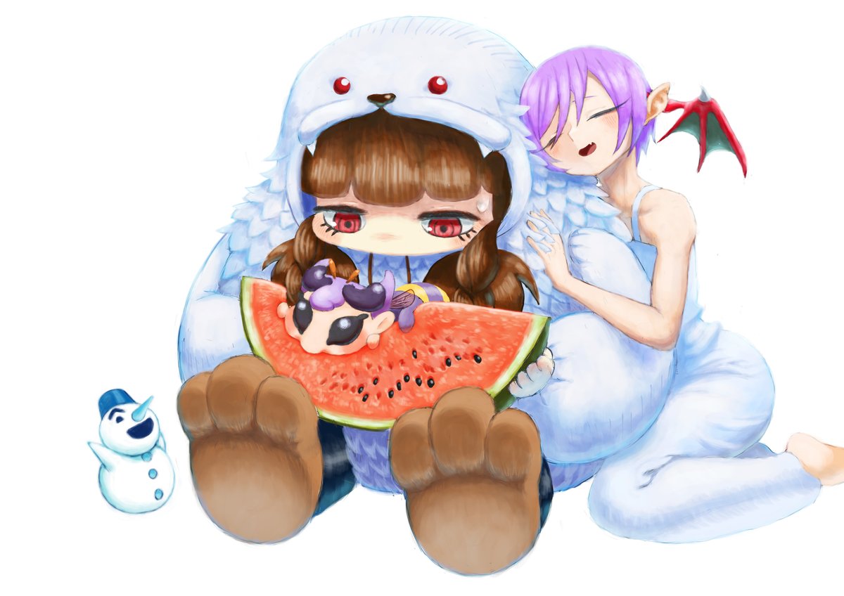 夏シリーズ #今月描いた絵を晒そう #Darkstalkers