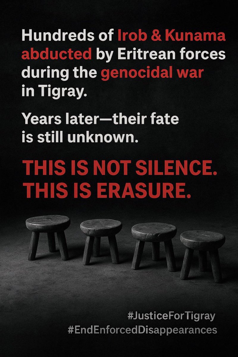 Disappearance is not silence.
It is the loudest weapon of terror: families never know if loved ones are alive, tortured, or dead.
This cruelty is designed to break entire communities.
#InternationalDayOfTheDisappeared <a href="/UN/">United Nations</a> <a href="/UNGeneva/">United Nations Geneva</a> <a href="/UNPeacebuilding/">United Nations Peacebuilding</a> <a href="/antonioguterres/">António Guterres</a> <a href="/UN_HRC/">UN Human Rights Council</a> <a href="/hrw/">Human Rights Watch</a>