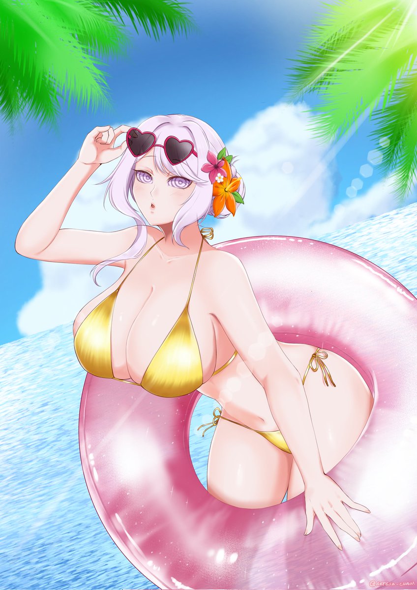 Artesa_chan's tweet image. A perfect beach day with two stunning bikini stars 🌺☀️🌊
Thanks to @Dreamy7w7 @Aetheriavoid 
#ocart #Vtubers #VTuberEN #vtuberespanol #commissionsopen #commissions #YCH #ychcommission