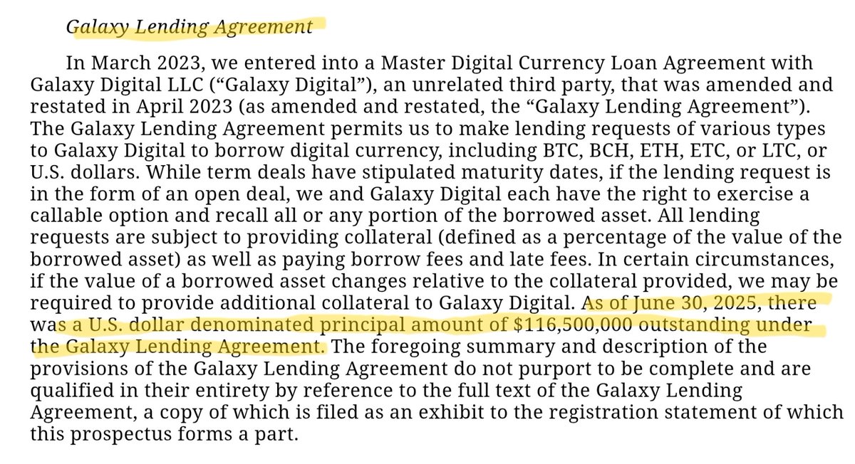 stefanvanderlux's tweet image. $GLXY @galaxyhq

Did you know that a loan to Gemini makes about 10%-ish of Galaxy&apos;s loan book? Don&apos;t worry, it&apos;s always over-collateralized 🔏

Almost everytime a crypto company faces financial difficulties it approaches $GLXY 👑. Happened many times before.

Lesson in here 📝